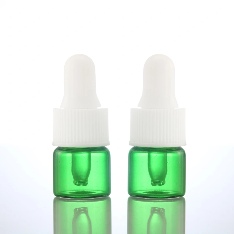 Glass Essential Oil Vial with black cap and reducer