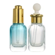20ml square empty cream glass dropper serum round  cosmetic bottle