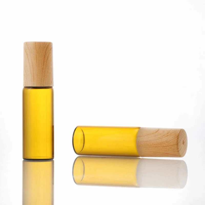  10ml frosted amber clear perfume glass  Roller Ball Bottle