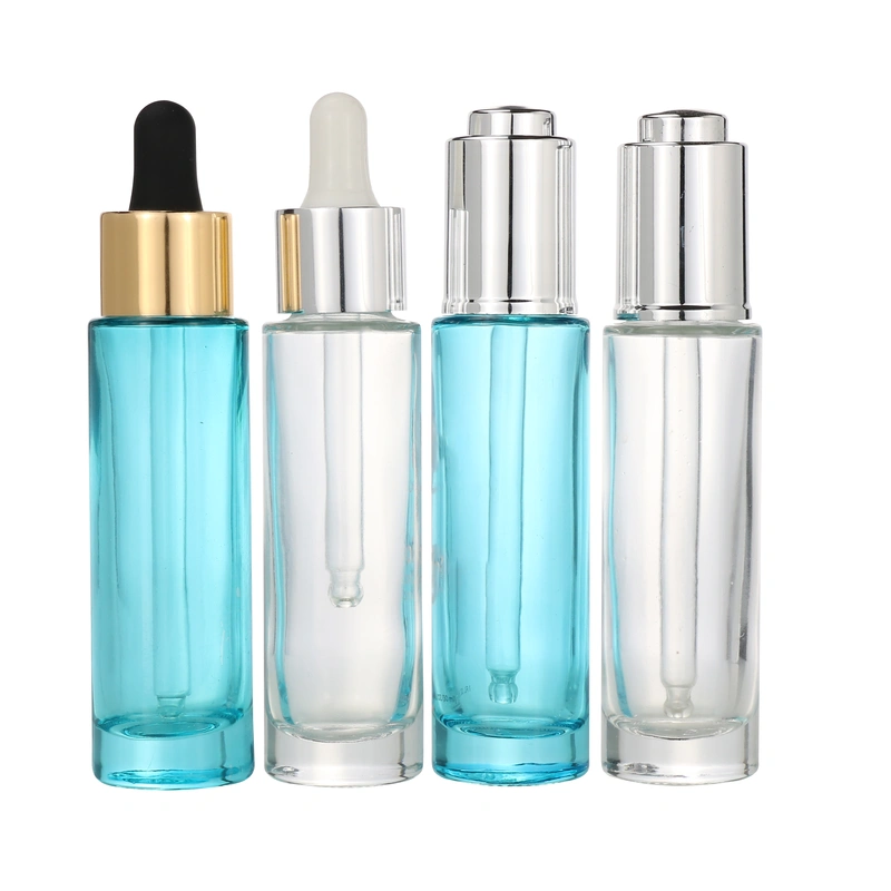 15ml 20ml 30ml  empty cream glass dropper serum round  cosmetic bottle