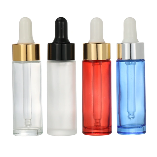 15ml 20ml 30ml  empty cream glass dropper serum round  cosmetic bottle