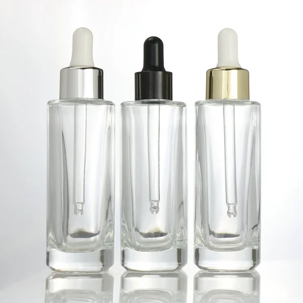 empty cream glass dropper serum toner spray bottle