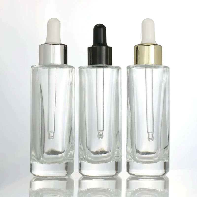 empty cream glass dropper serum toner spray bottle