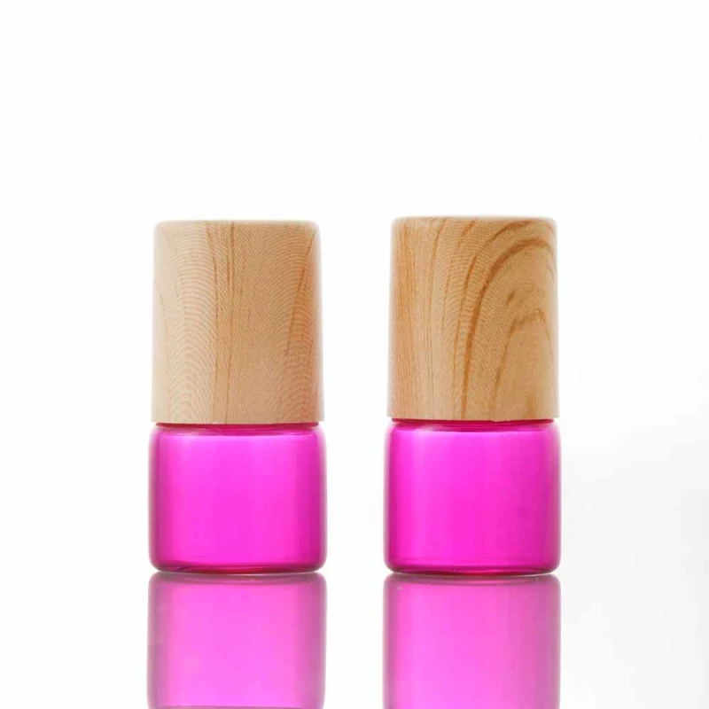 essential oil  Frosted Clear Amber Roll On Ball Glass Roller Bottle