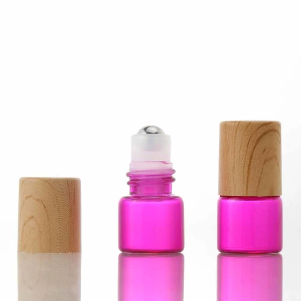 essential oil  Frosted Clear Amber Roll On Ball Glass Roller Bottle