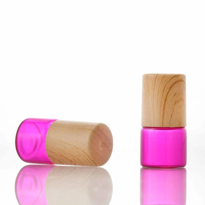 essential oil  Frosted Clear Amber Roll On Ball Glass Roller Bottle