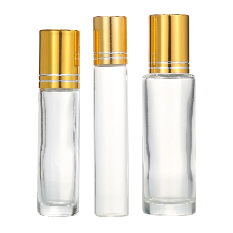 essential oil roll on bottle with roller ball for cosmetic packaging container