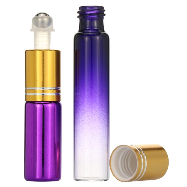 Essential Oil Stainless Steel Roller Bottle Perfume Roll On Glass Roller Bottle Packaging