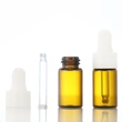 5ml small glass bottle with pipette threaded dropper