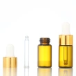 5ml small glass bottle with pipette threaded dropper