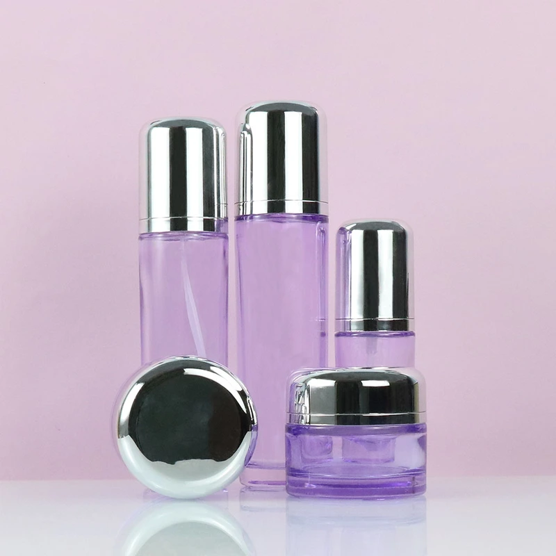 Glass Skincare Jar Custom Face Cream Lotion Bottle