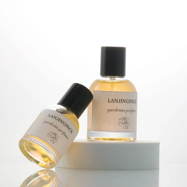 thick bottom glass perfume sprayer bottle with crimp atomizer