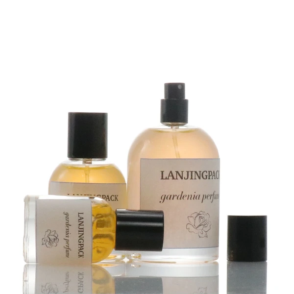 thick bottom glass perfume sprayer bottle with crimp atomizer