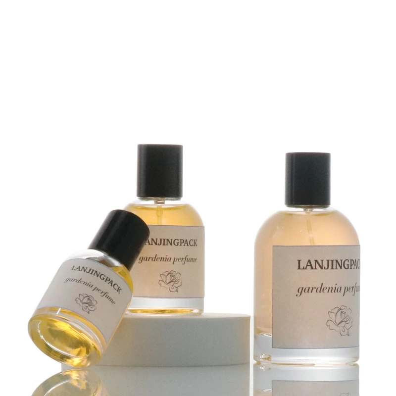 thick bottom glass perfume sprayer bottle with crimp atomizer