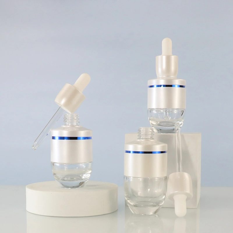 30ml 50 ml unique design essential oil serum glass dropper bottles