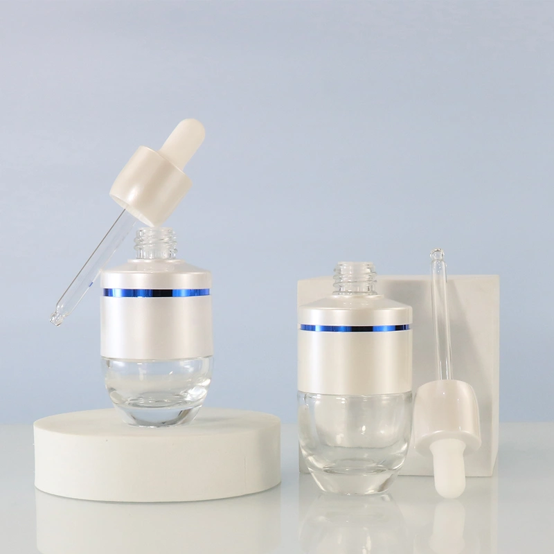 30ml 50 ml unique design essential oil serum glass dropper bottles