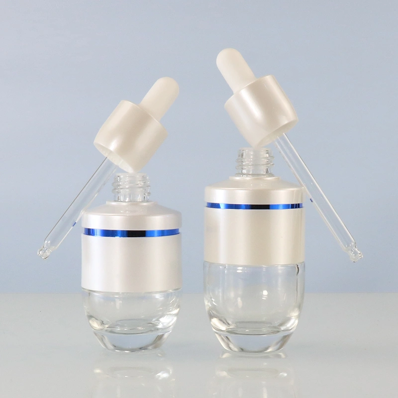 30ml 50 ml unique design essential oil serum glass dropper bottles