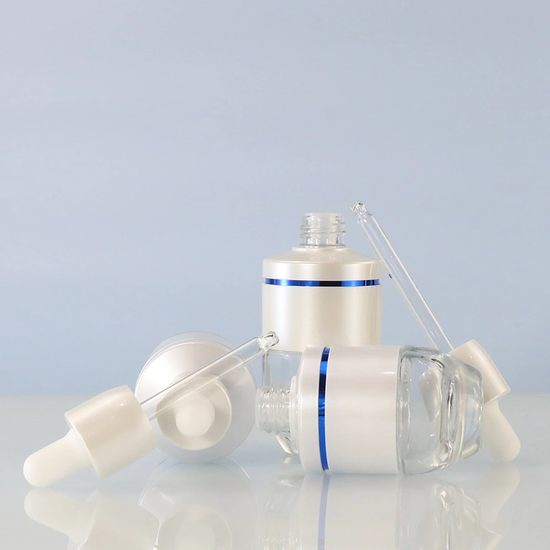 30ml 50 ml unique design essential oil serum glass dropper bottles