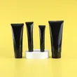 Squeeze Cosmetic Hand Cream Plastic Soft Tube Black Packaging