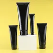 Squeeze Cosmetic Hand Cream Plastic Soft Tube Black Packaging