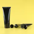 Squeeze Cosmetic Hand Cream Plastic Soft Tube Black Packaging