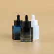 cosmetic glass dropper bottle with rubber dropper