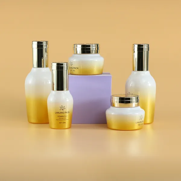 Wholesale Luxury Skincare Bottle Jar Set 