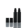 Customized wholesale 10ml matte black frosted glass roll on bottle