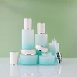 Packaging Glass Face Cream Jar Pump Cosmetic Serum Bottle Sets