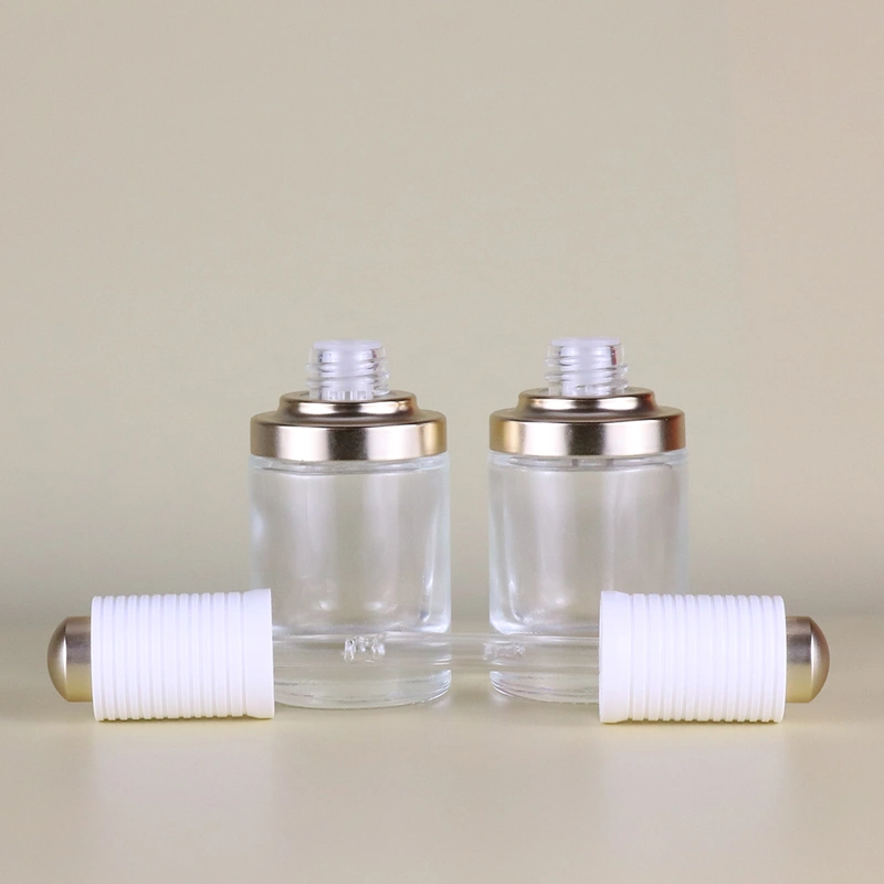 Custom 30ml Transparent Essential Oil Glass Dropper Bottle