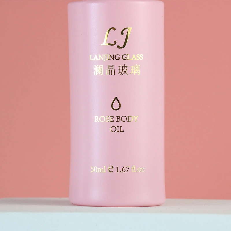 Wholesale Pink Frosted Cosmetic Packaging Set 