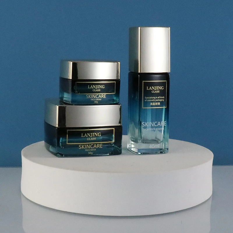 Transparent Blue Hair Body Face Fine Mist Spray Bottles