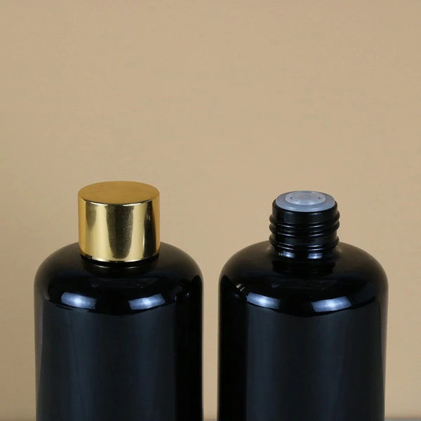  Black Beard Hair Essential Oil Serum Glass Dropper Bottle