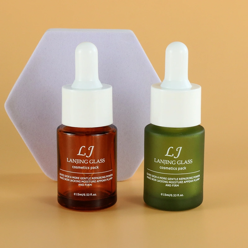 Serum Packaging Glass Cosmetic Dropper Bottle