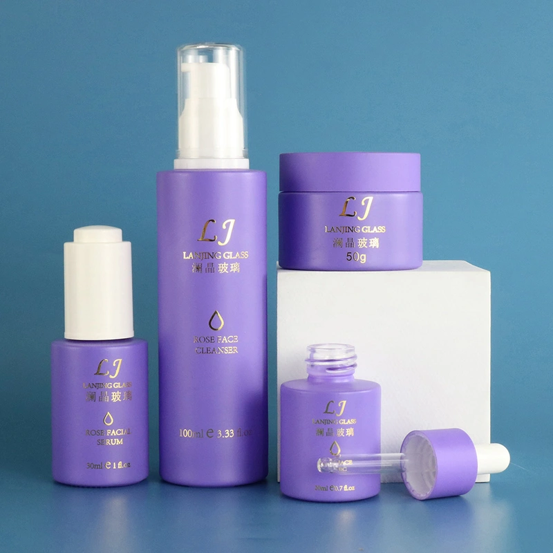 Pump Cosmetic Dropper Serum Bottle Sets