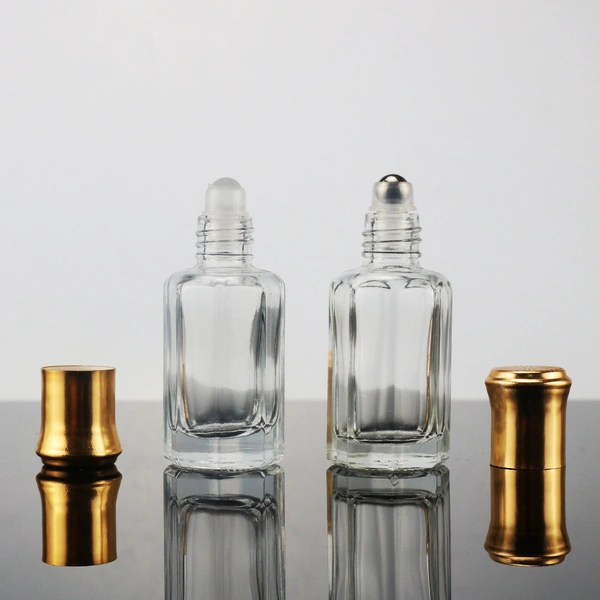 Thick Octagon Heavy  Glass Serum Oil Bottles