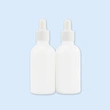 whiteware glass bottle with dropper lids