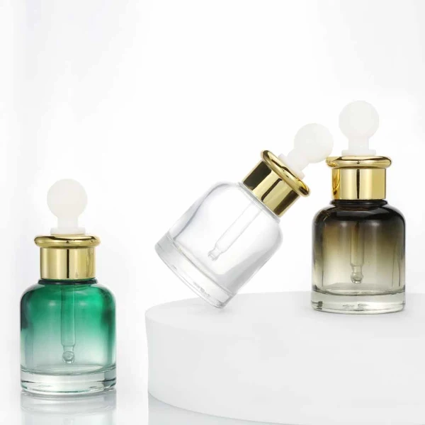 Thick Heavy Glass Serum Oil Dropper Bottles