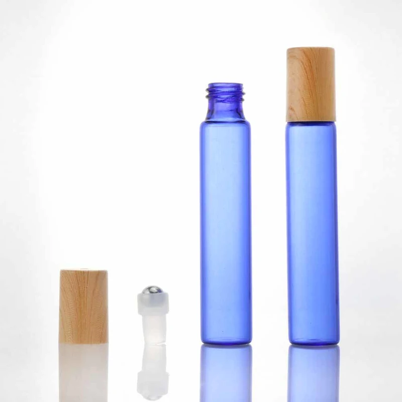 wholesale custom 10ml amber glass roll on bottle