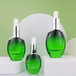 Cosmetic Green Bottle And Droppers Essential Oil Glass Bottle