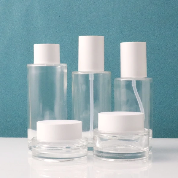 custom skincare lotion serum face cream pump bottles