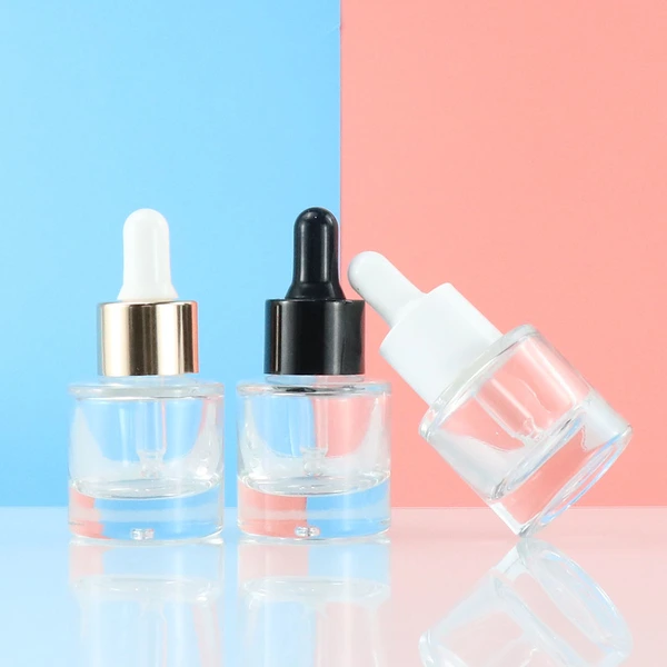 glass dropper bottle serum bottle 15ml thick bottom glass 