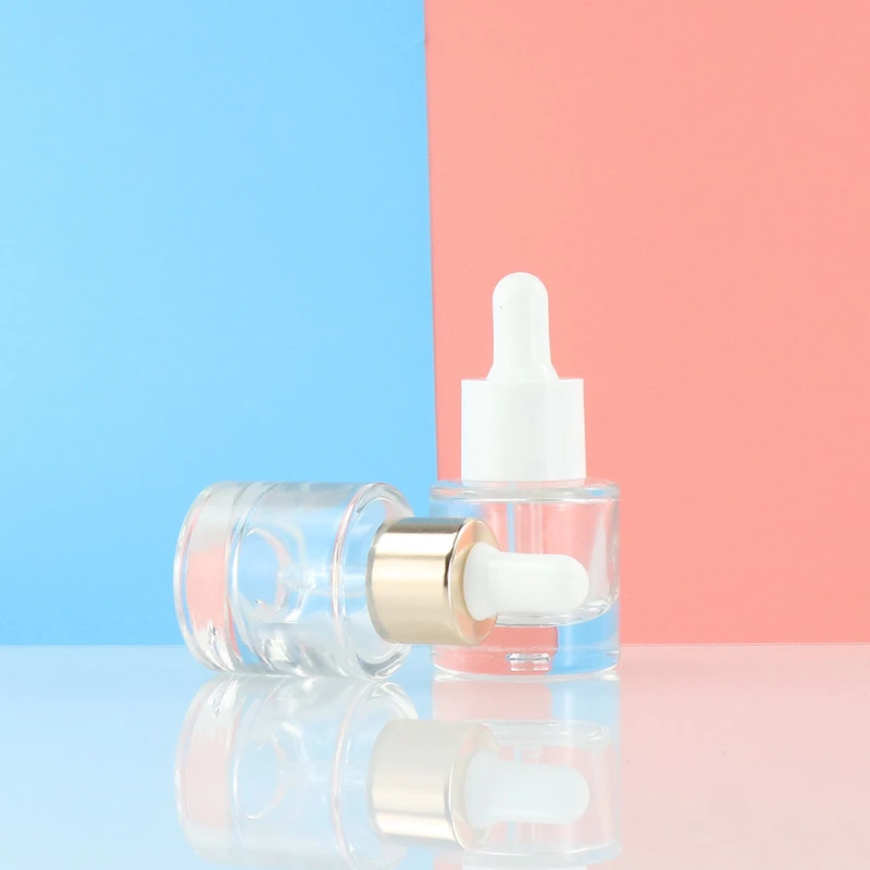 glass dropper bottle serum bottle 15ml thick bottom glass 