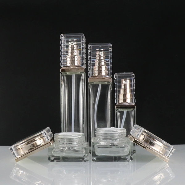 luxury skincare packaging serum pump bottle  body oil bottle