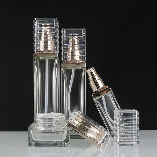 luxury skincare packaging serum pump bottle  body oil bottle