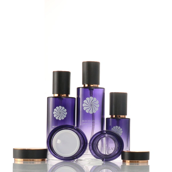 glass pump bottle  oil bottles for hair skin care packaging