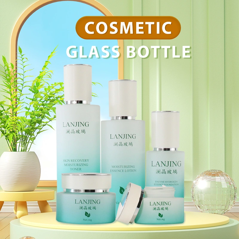 body oil bottle luxury skincare packaging serum pump bottle  