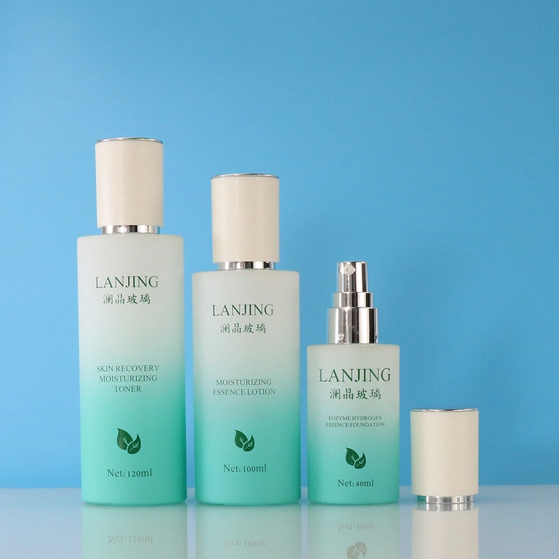 body oil bottle luxury skincare packaging serum pump bottle  