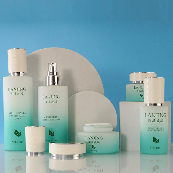 body oil bottle luxury skincare packaging serum pump bottle  