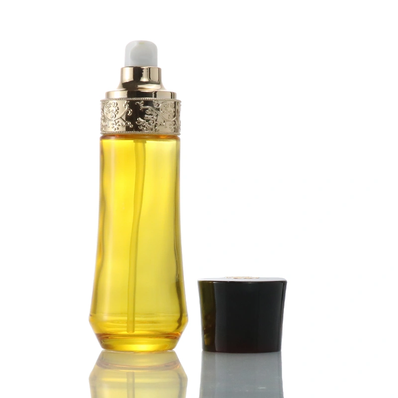 glass pump bottle empty bottle luxury glass